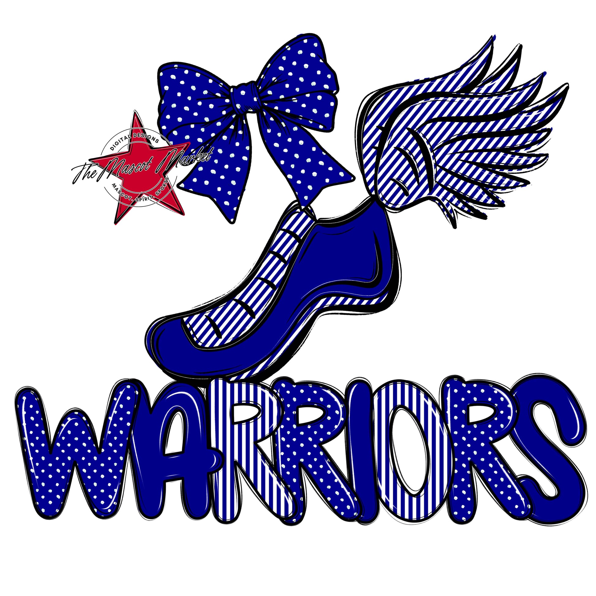 Warriors Track Spirit Design-Blue