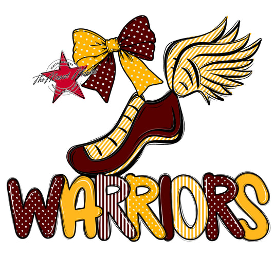 Warriors Track Spirit Design-Maroon & Yellow