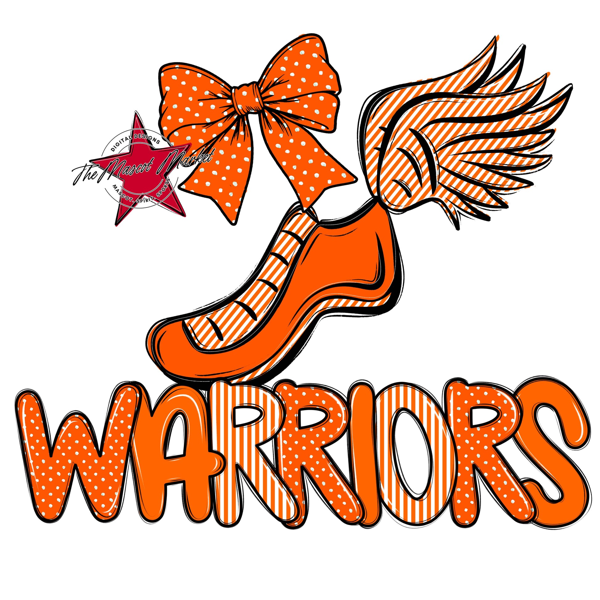 Warriors Track Spirit Design-Orange
