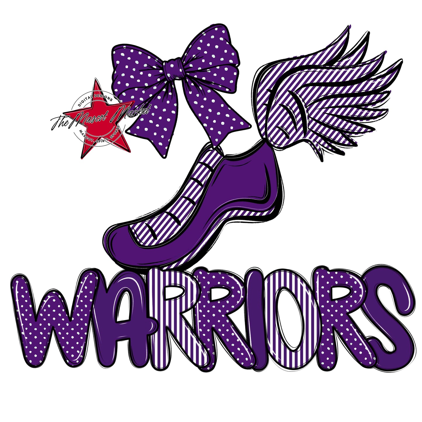 Warriors Track Spirit Design-Purple
