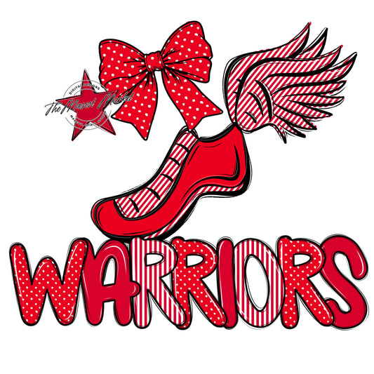 Warriors Track Spirit Design-Red