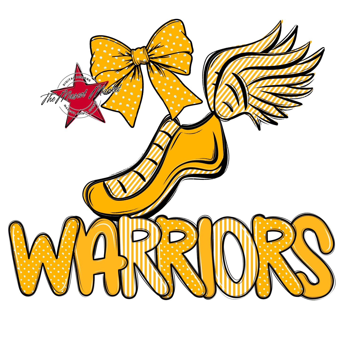 Warriors Track Spirit Design-Yellow