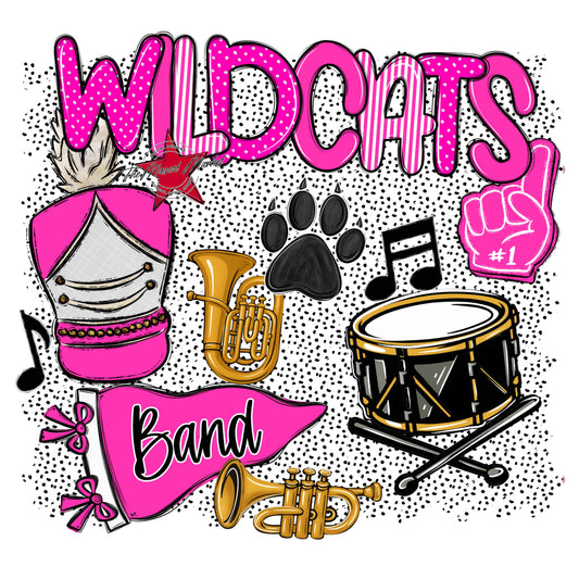 Wildcats Band Spirit-Pink