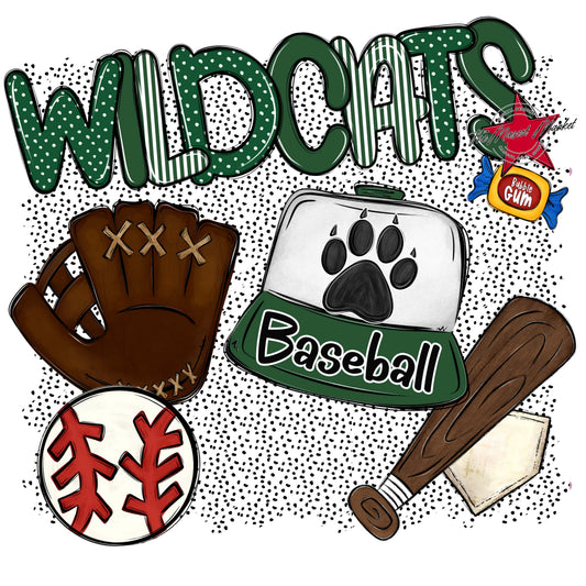 Wildcats Baseball Spirit-Green