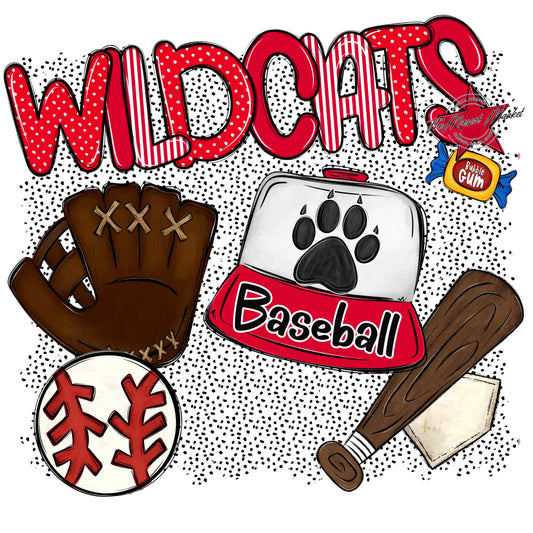 Wildcats Baseball Spirit-Red