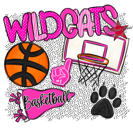 Wildcats Basketball Spirit-Pink