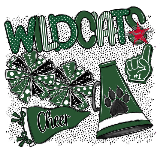 Wildcats Cheer Spirit-Green