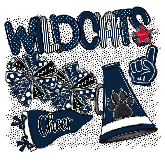 Wildcats Cheer Spirit-Navy