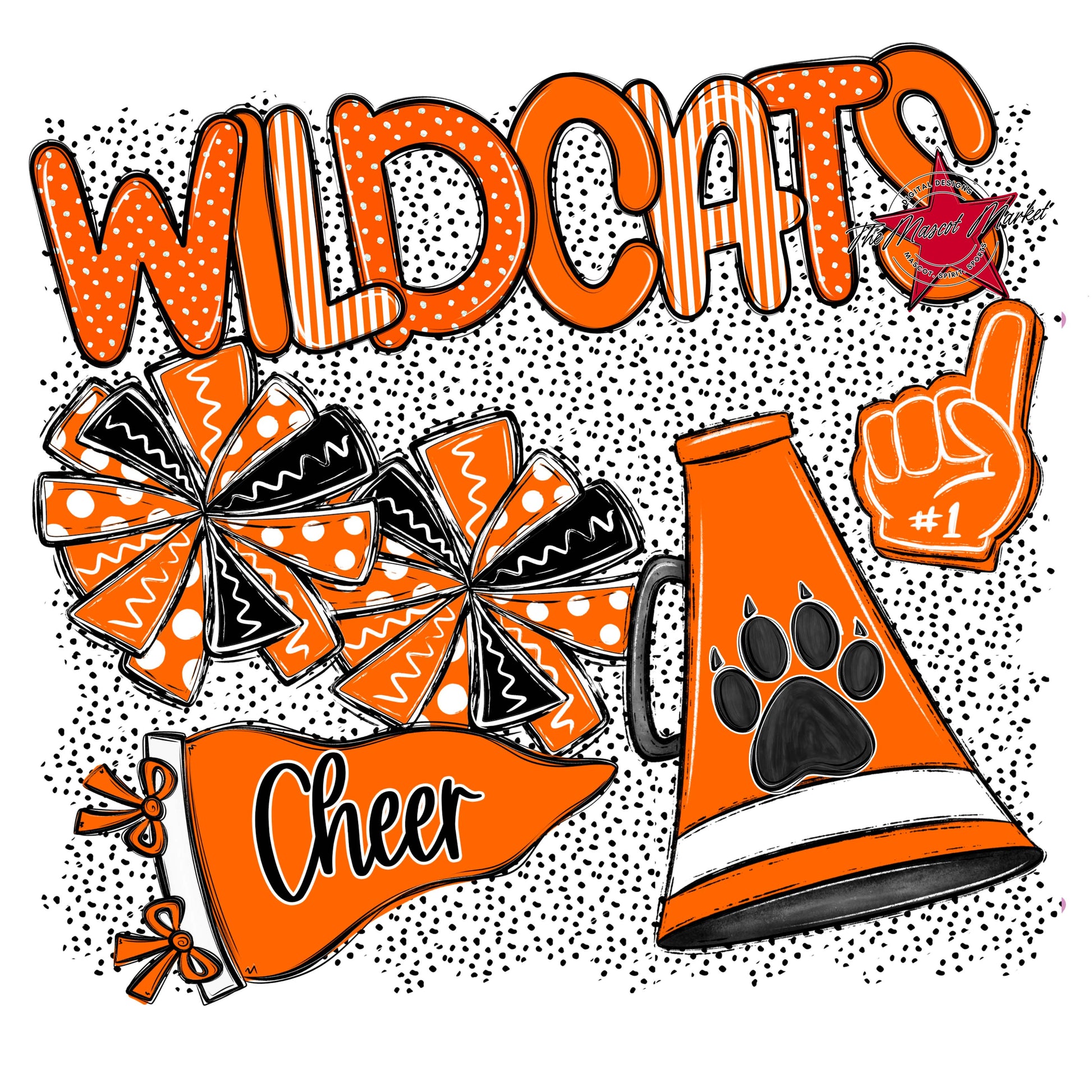 Wildcats Cheer Spirit-Orange