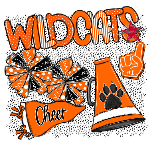 Wildcats Cheer Spirit-Orange