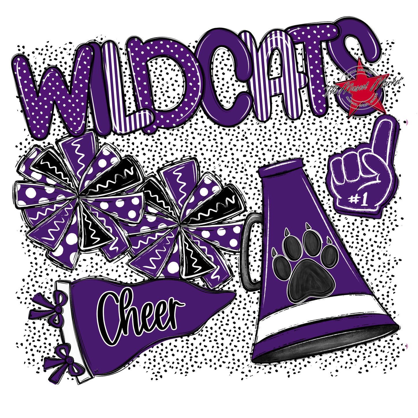 Wildcats Cheer Spirit-Purple