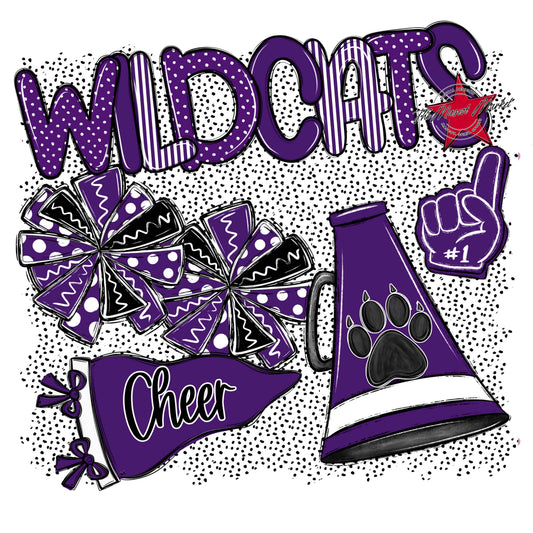Wildcats Cheer Spirit-Purple