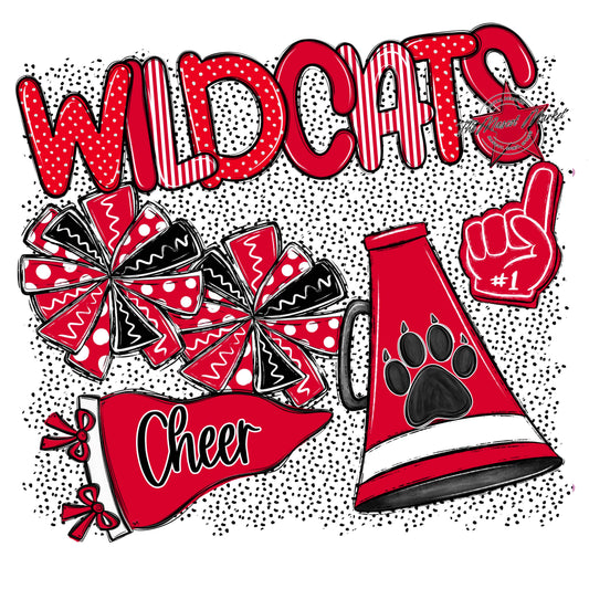 Wildcats Cheer Spirit-Red