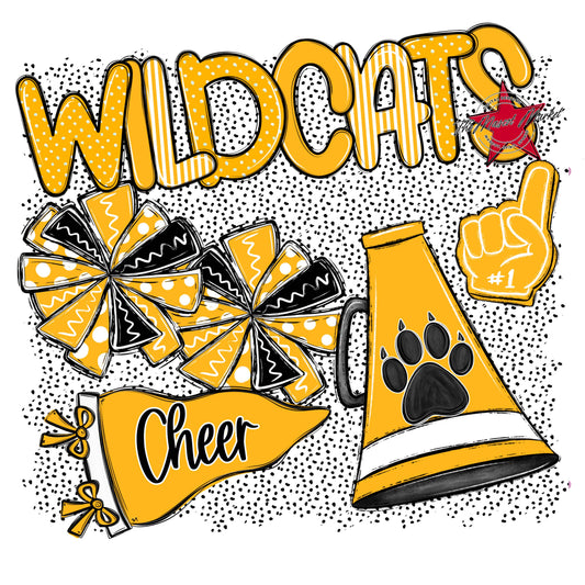 Wildcats Cheer Spirit-Yellow