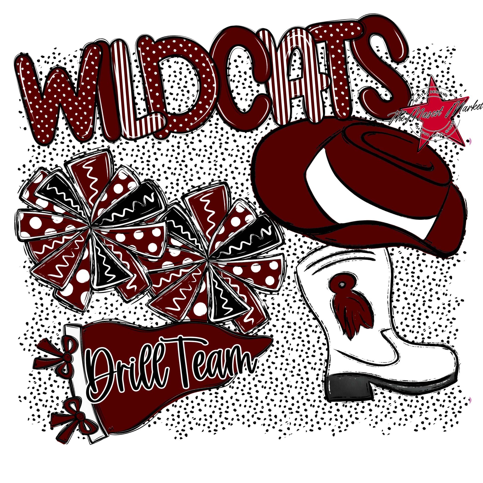 Wildcats Drillteam Spirit-Maroon