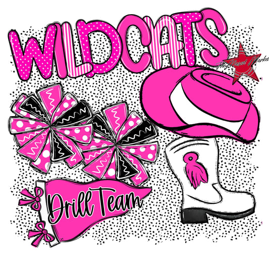 Wildcats Drillteam Spirit-Pink