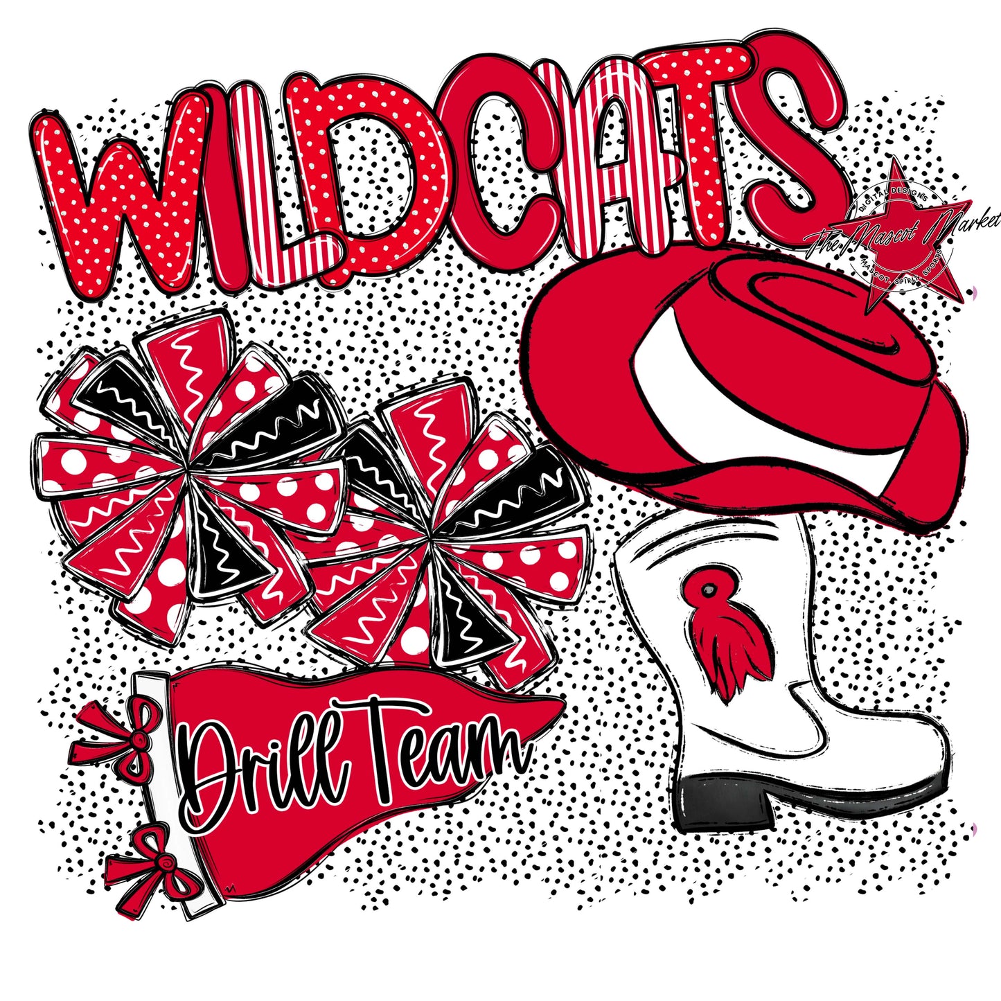Wildcats Drillteam Spirit-Red