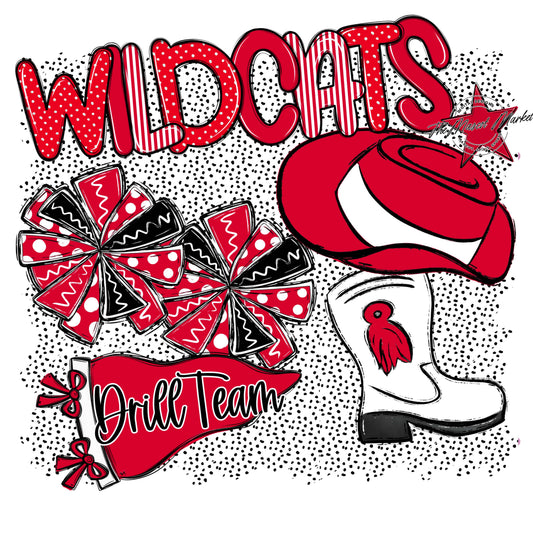 Wildcats Drillteam Spirit-Red