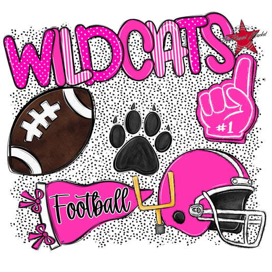 Wildcats Football Spirit-Pink
