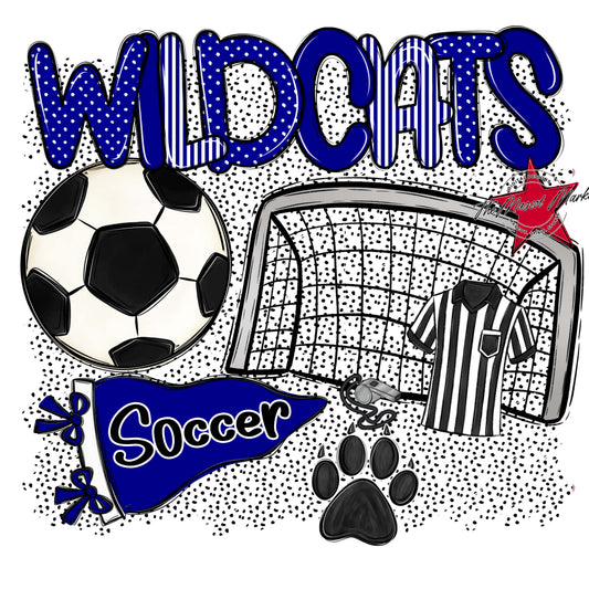 Wildcats Soccer Spirit-Blue