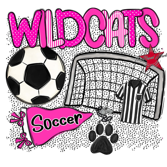 Wildcats Soccer Spirit-Pink