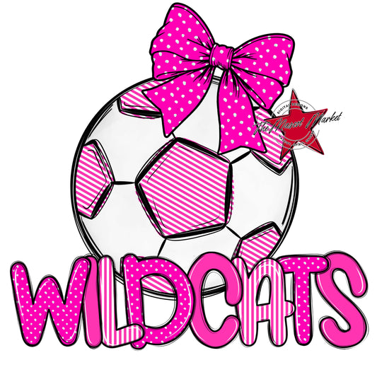 Wildcats Soccer Spirit Design-Pink