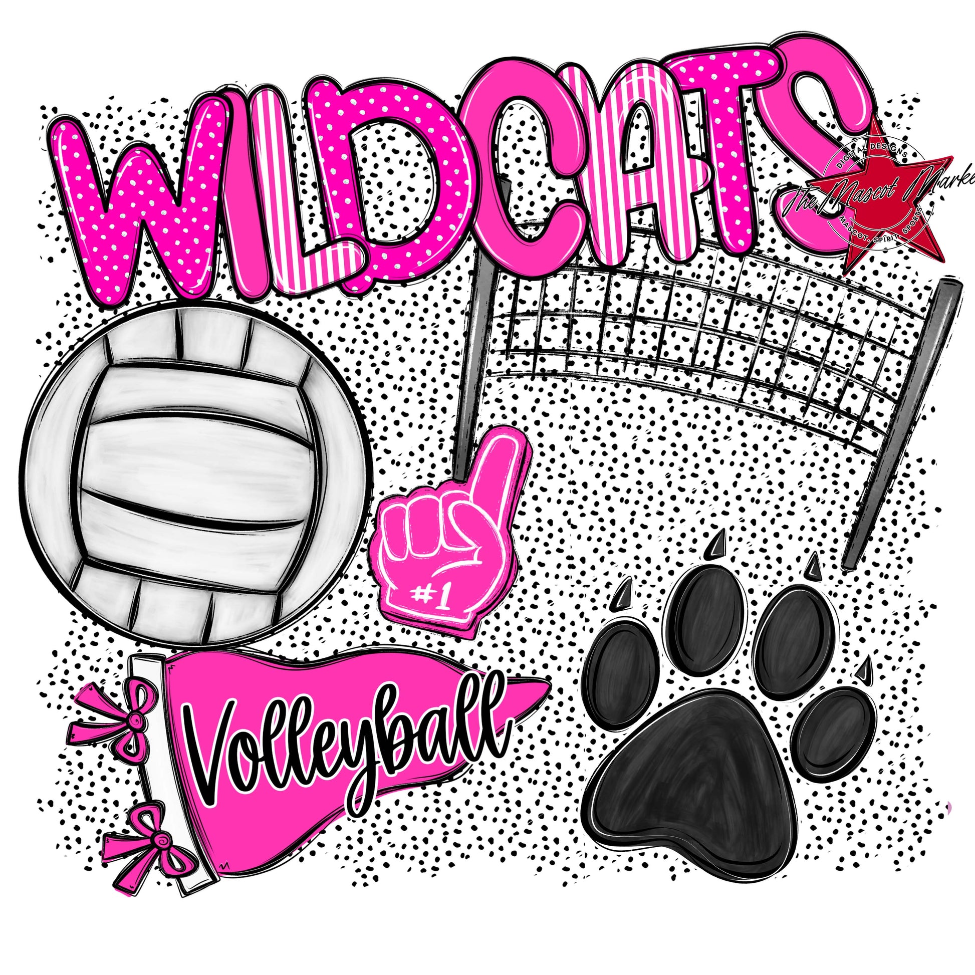 Wildcats Volleyball Spirit-Pink