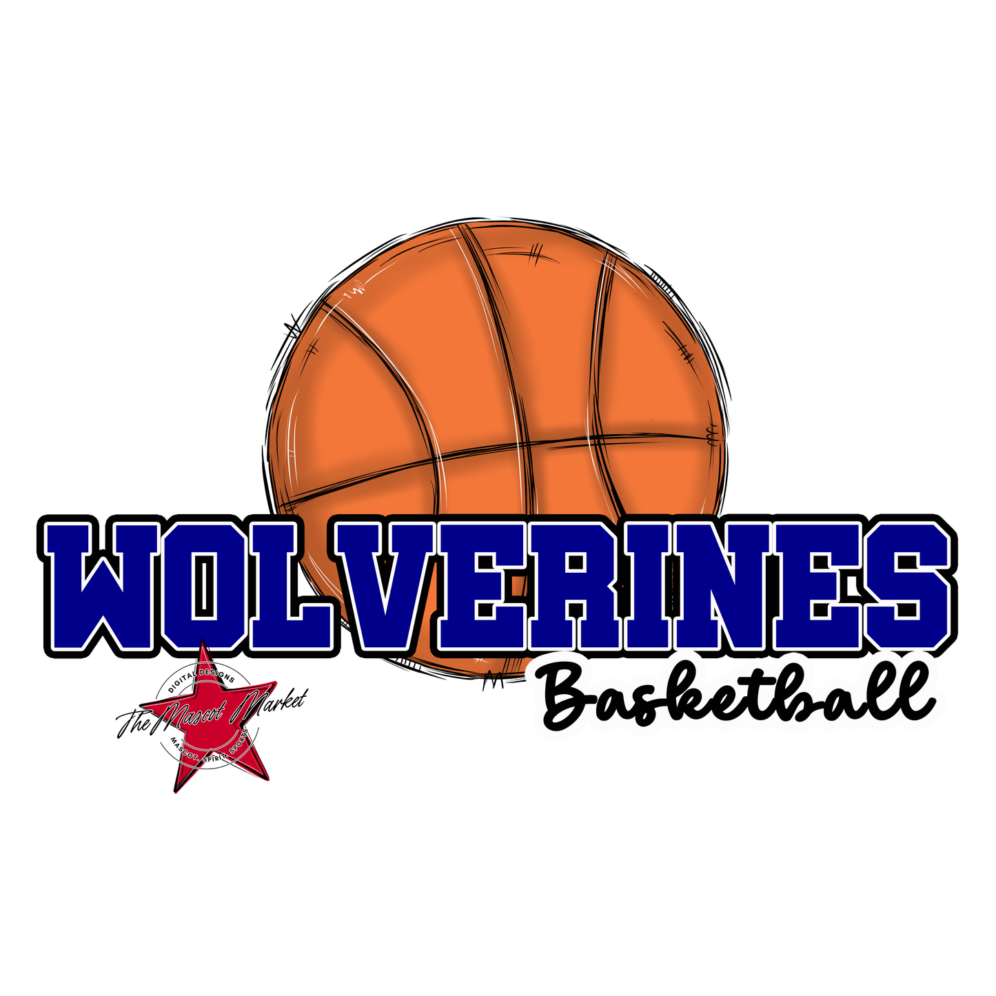 Wolverines Varsity Basketball-Blue