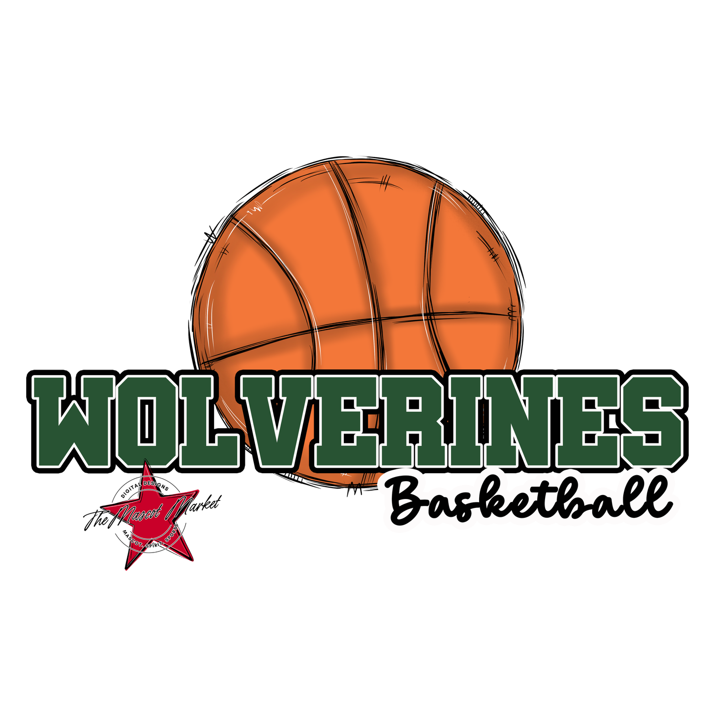 Wolverines Varsity Basketball-Green