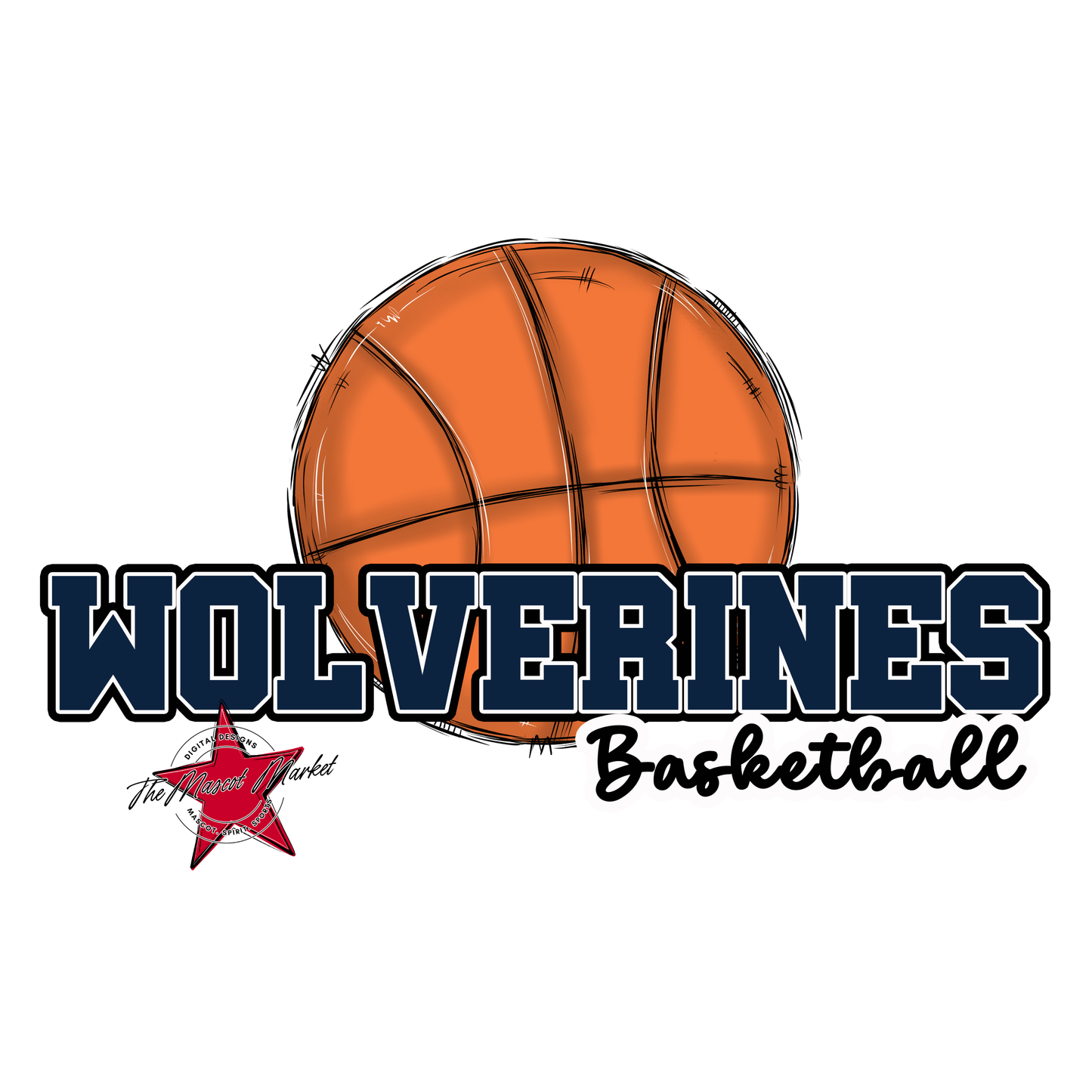 Wolverines Varsity Basketball-Navy