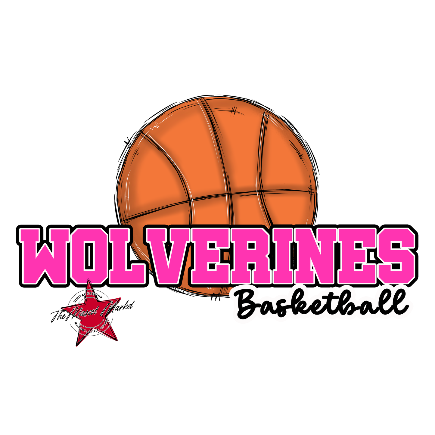 Wolverines Varsity Basketball-Pink