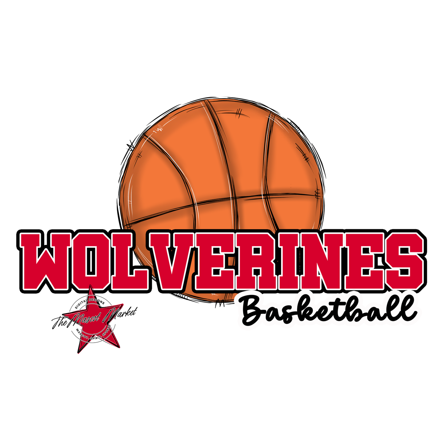 Wolverines Varsity Basketball-Red