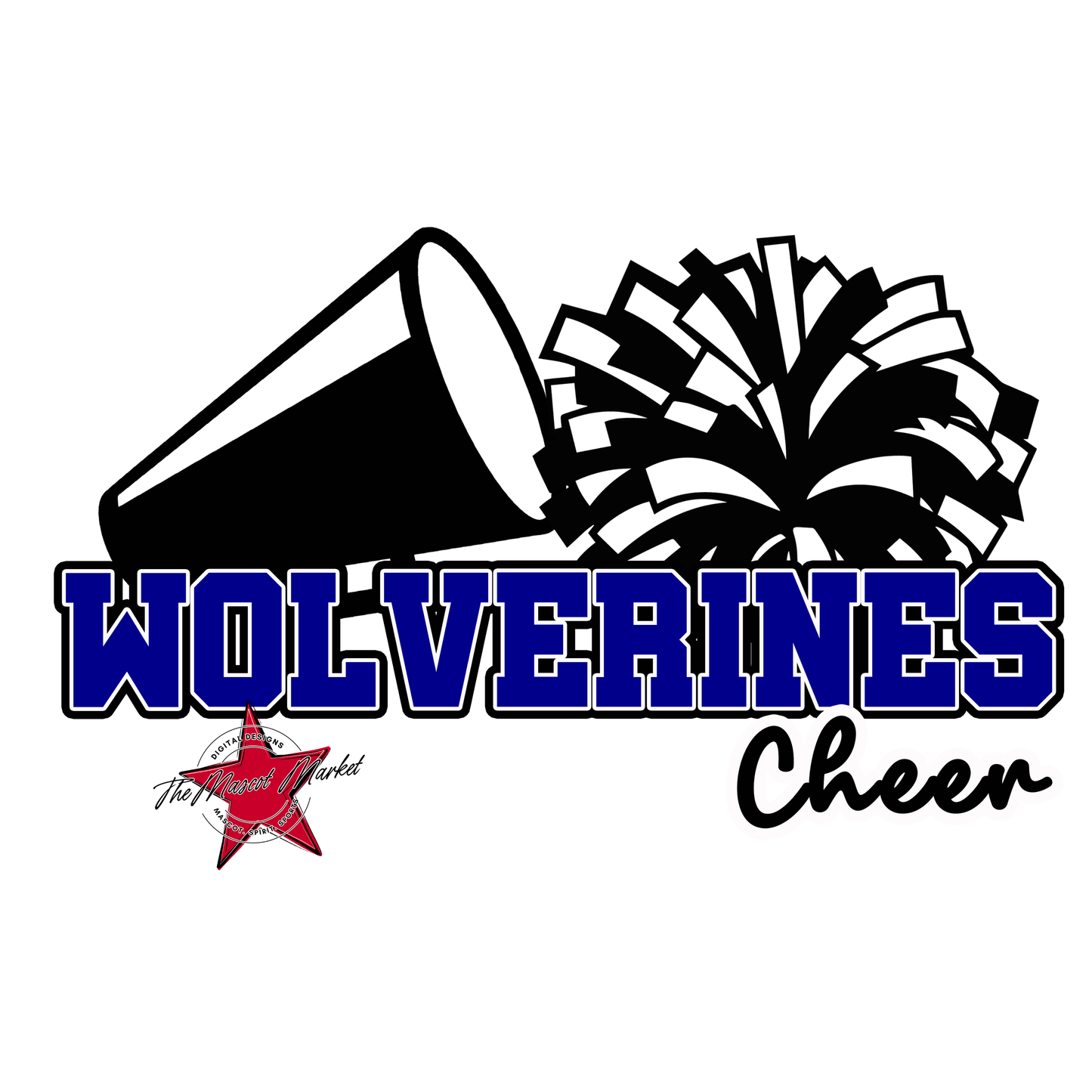 Wolverines Varsity Cheer-Blue