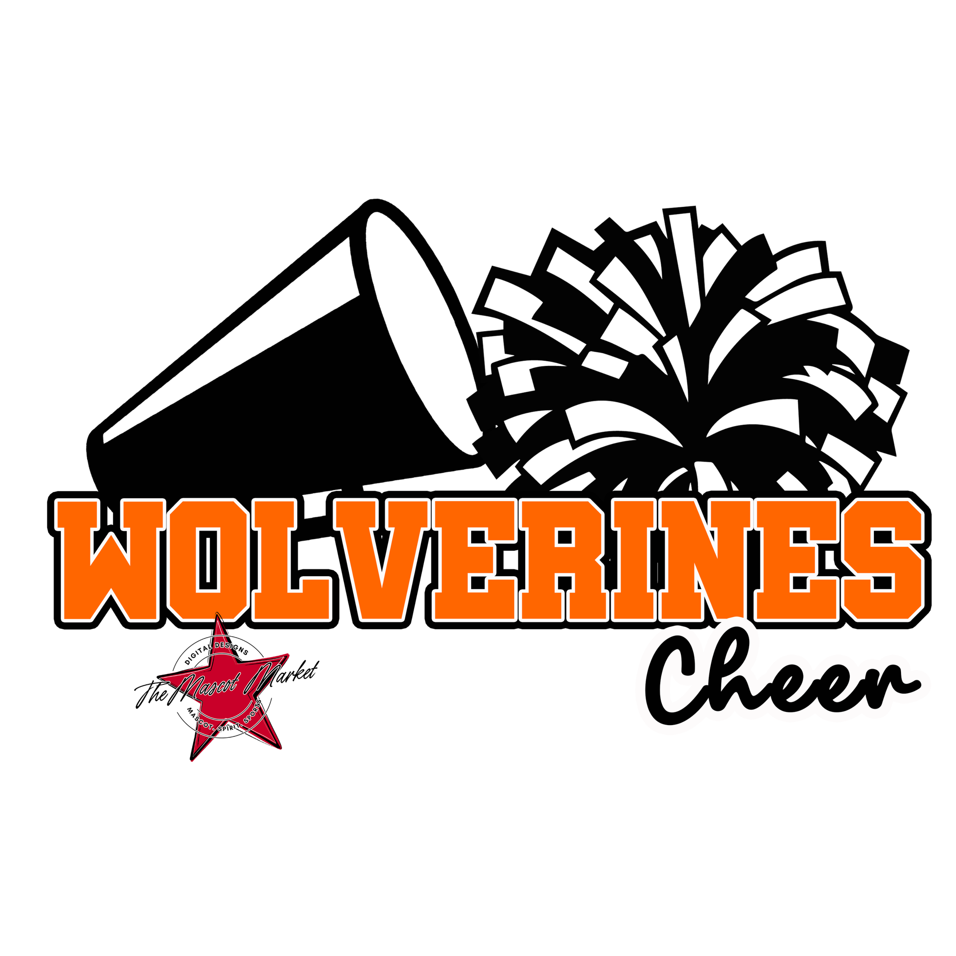 Wolverines Varsity Cheer-Orange