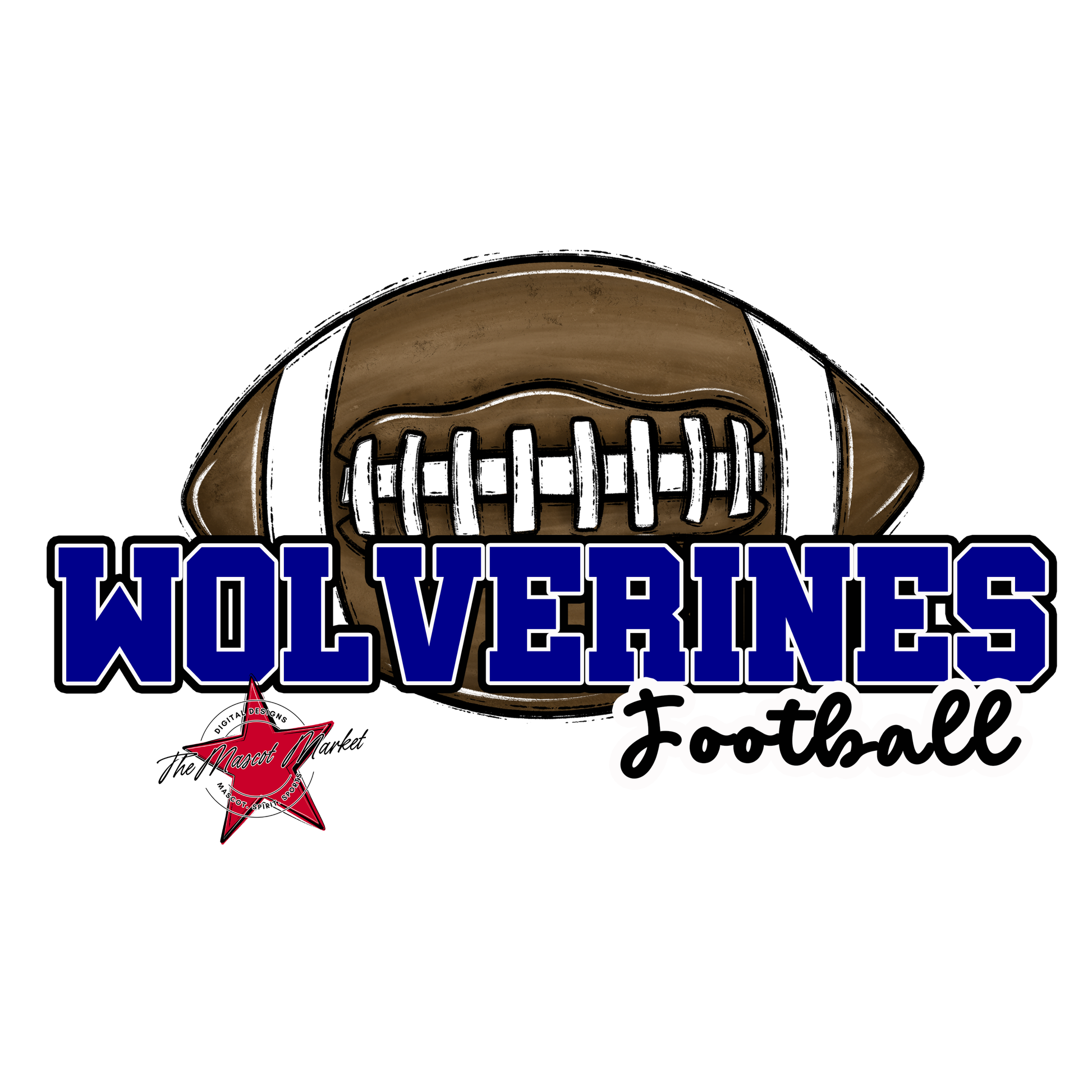 Wolverines Varsity Football-Blue