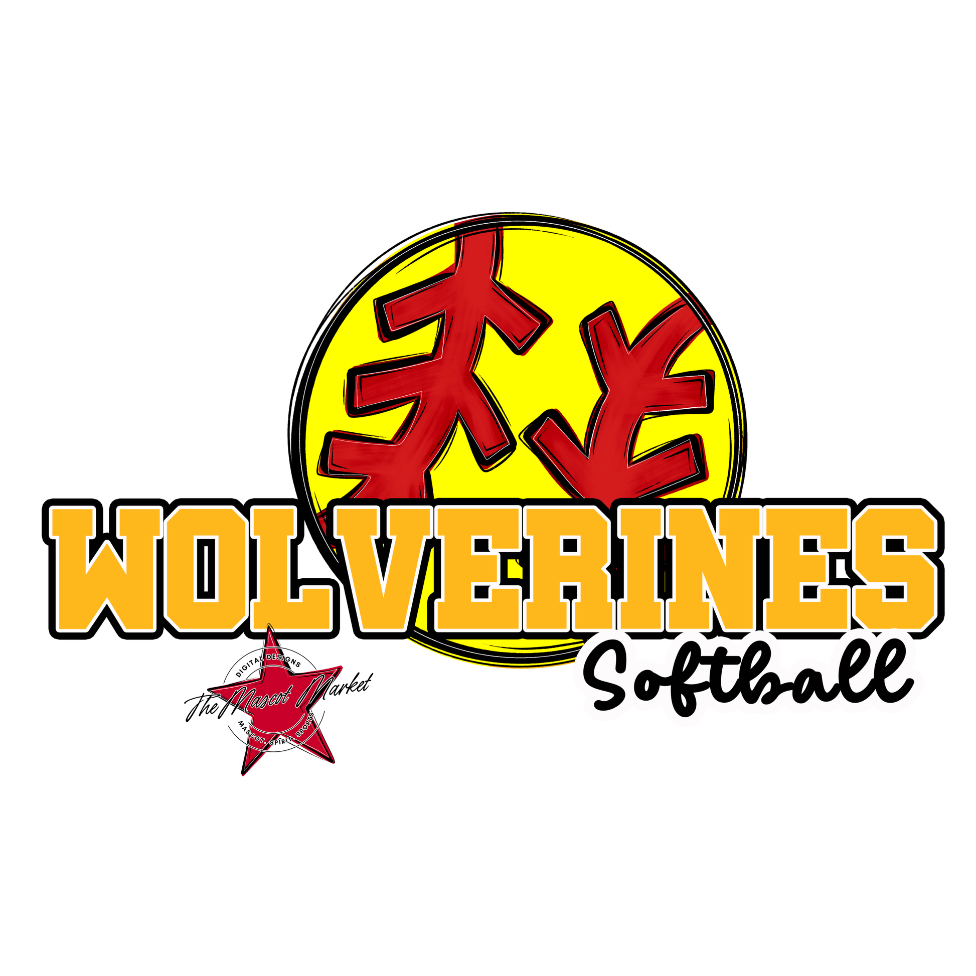 Wolverines Varsity Softball-Yellow