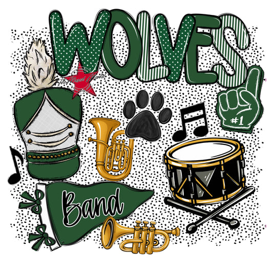 Wolves Band Spirit-Green