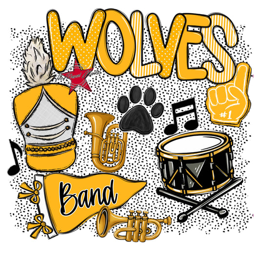 Wolves Band Spirit-Yellow