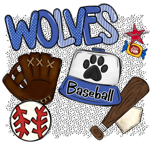 Wolves Baseball Spirit-Off Blue