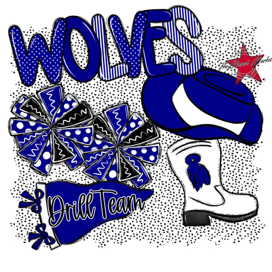 Wolves Drillteam Spirit-Blue