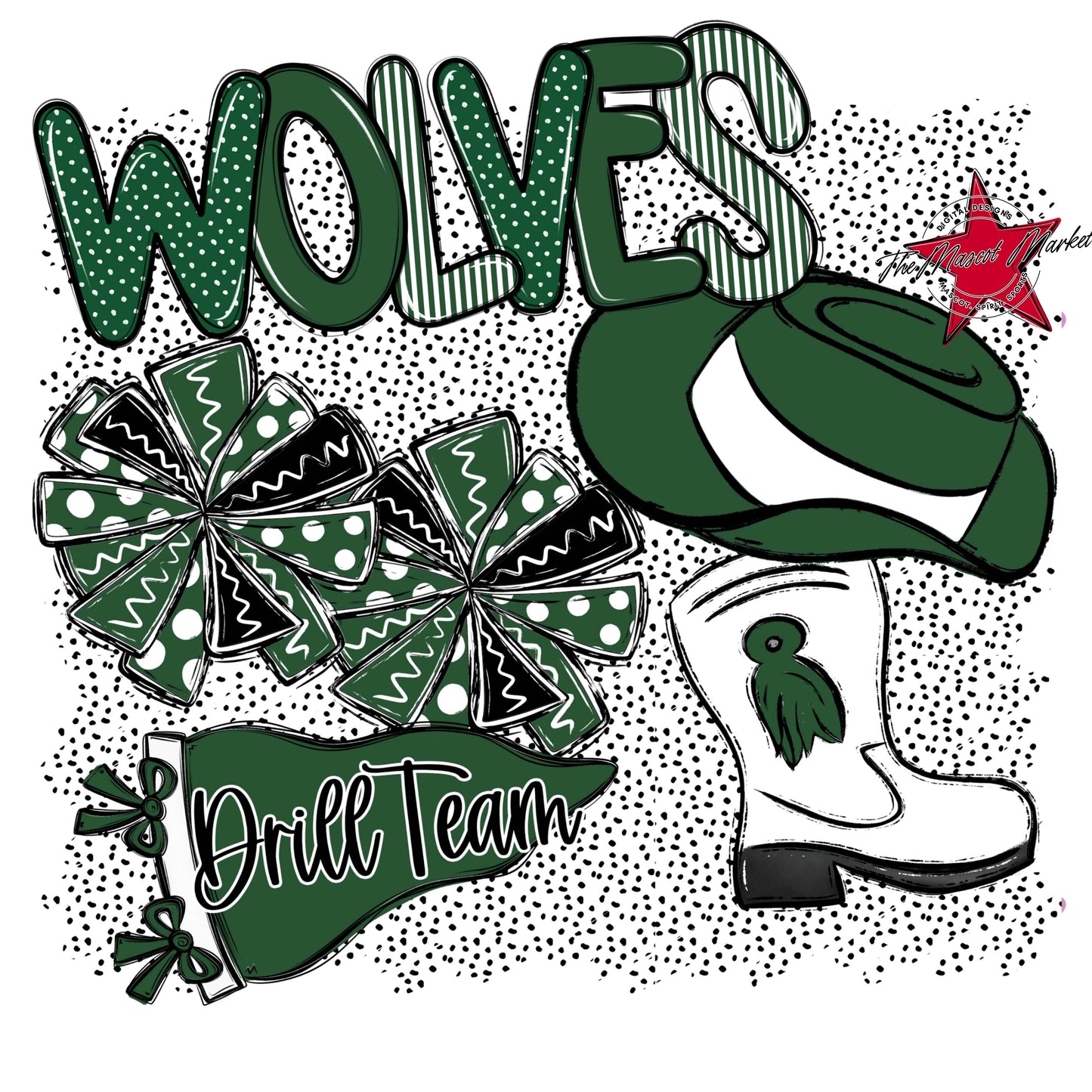 Wolves Drillteam Spirit-Green
