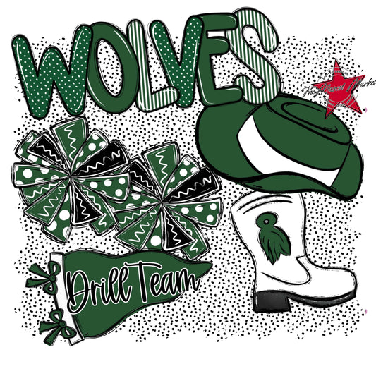 Wolves Drillteam Spirit-Green