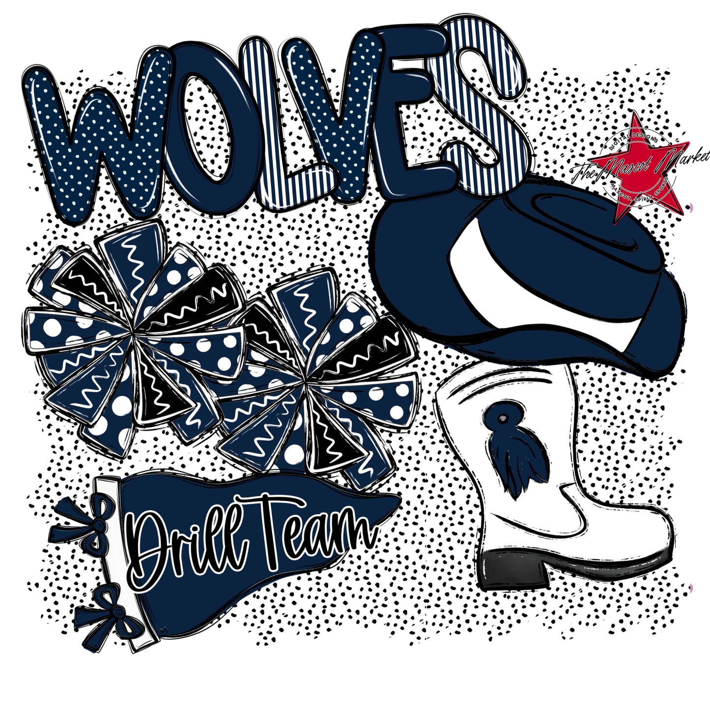Wolves Drillteam Spirit-Navy