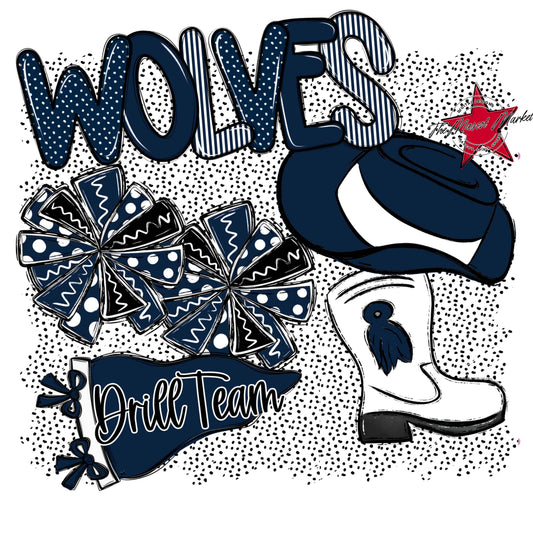 Wolves Drillteam Spirit-Navy