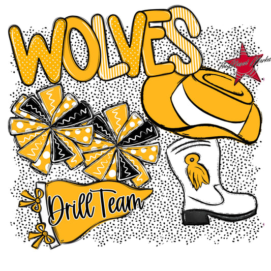 Wolves Drillteam Spirit-Yellow