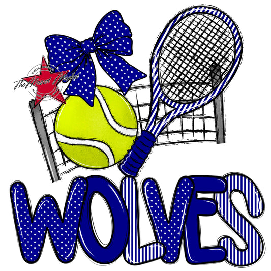 Wolves Tennis Spirit Design-Blue