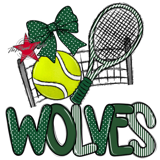 Wolves Tennis Spirit Design-Green