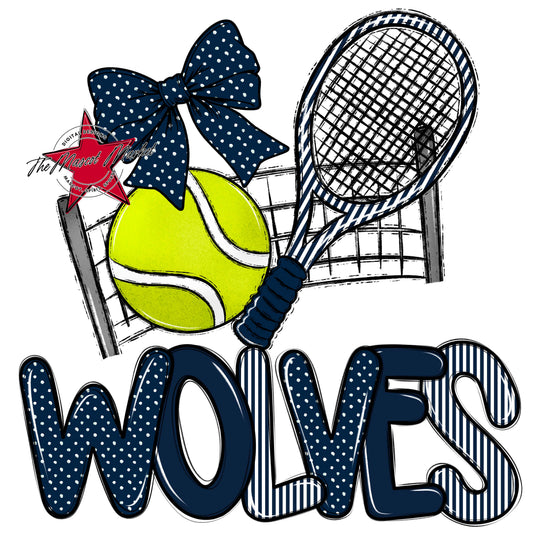 Wolves Tennis Spirit Design-Navy