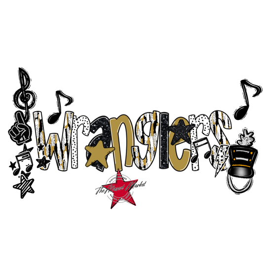 Wranglers Band Scrape-Gold