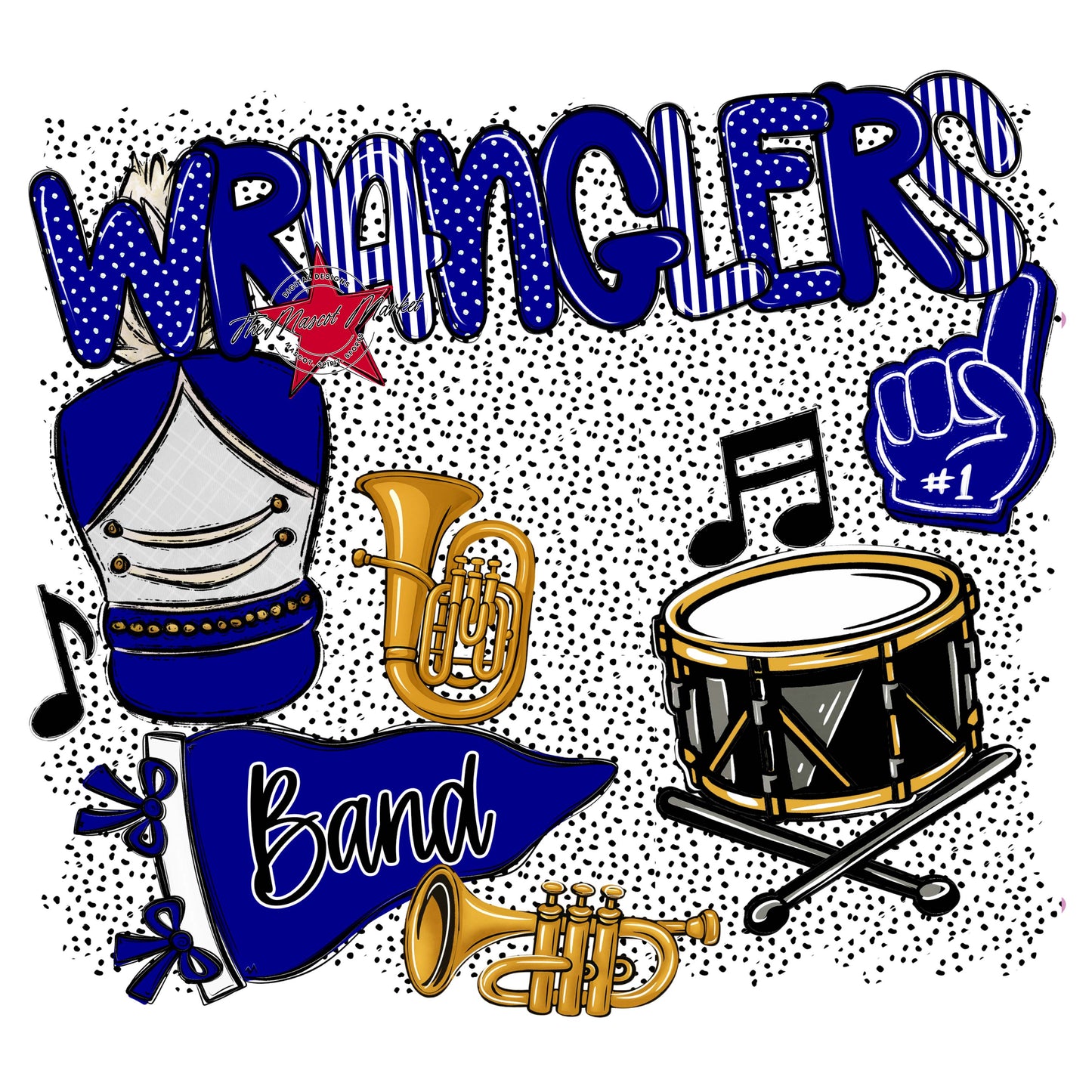 Wranglers Band Spirit-Blue